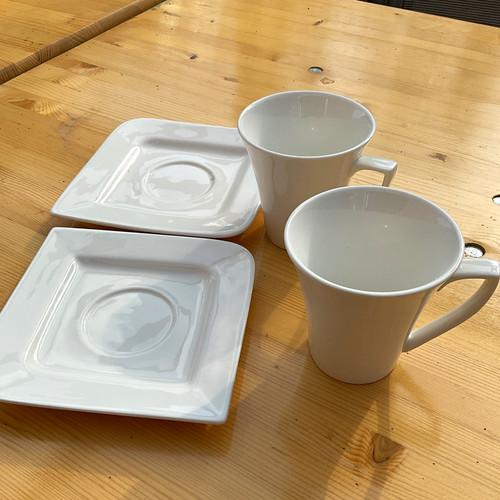 2er set kaffeetassen mit - 2er,